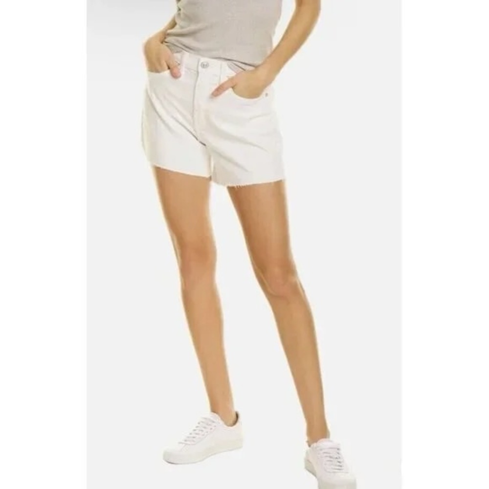 Hudson Jeans Women's Cream Denim Shorts